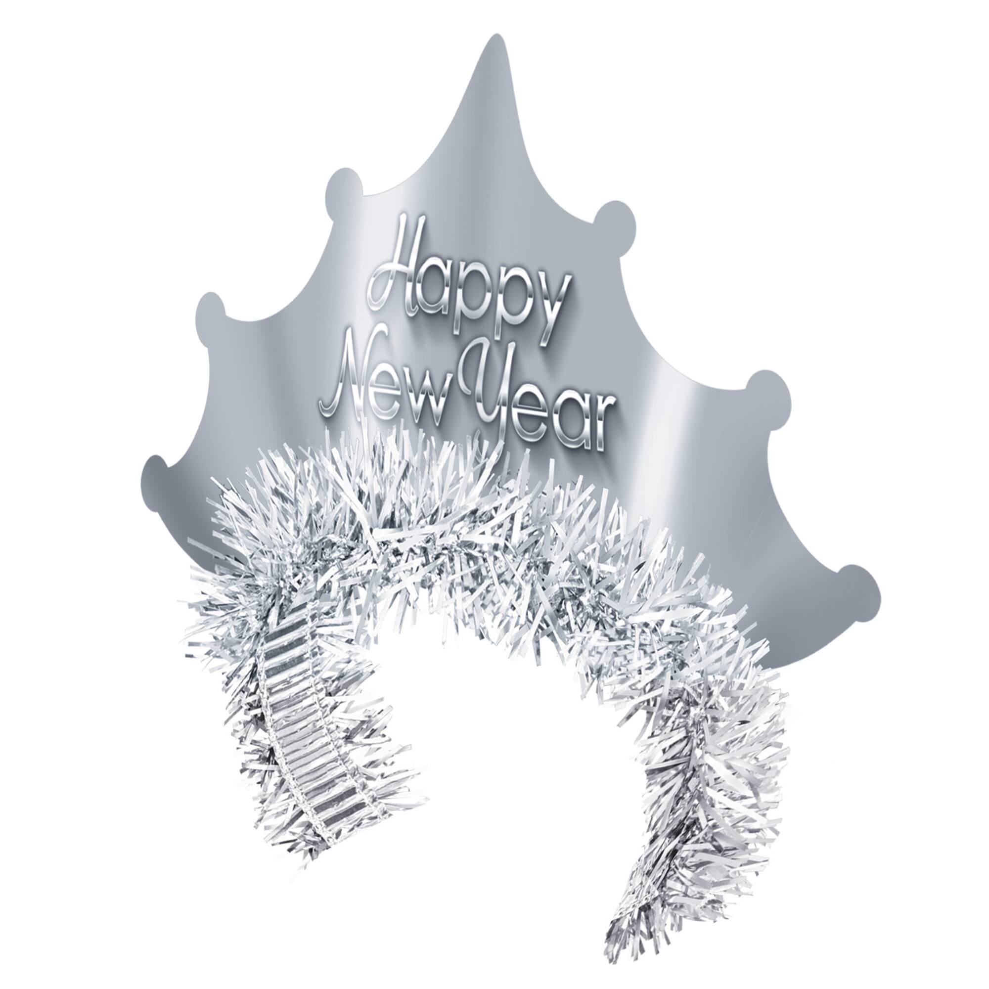 Beistle Adult Silver New Year Tiaras, 50ct.